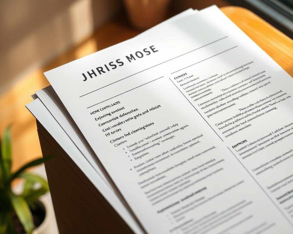 home cleaning resume sample