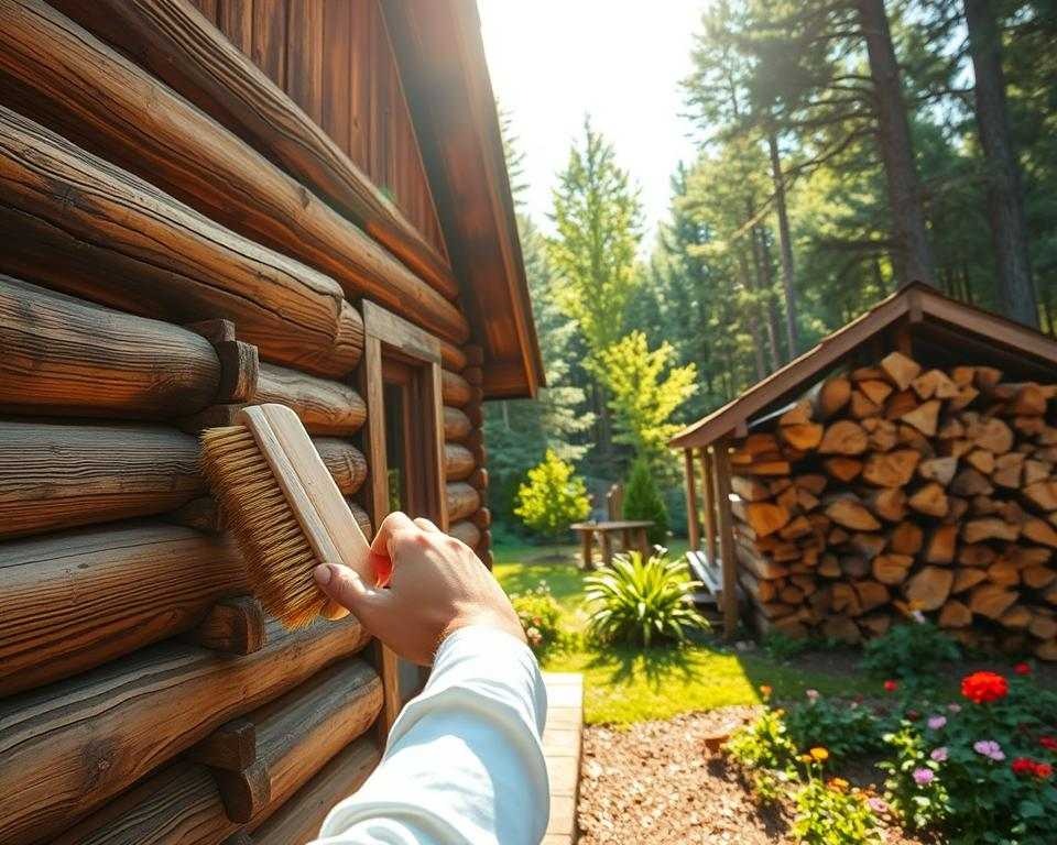 log home cleaning